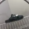 Hermès Women Black Fuzzy Fabric Mules product view 2