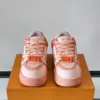 Louis Vuitton Men Leather and Mesh Sneakers — Coral Pink product view 2