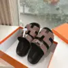 Hermès Women Brown Suede Sandals product view 5
