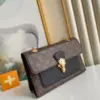 Louis Vuitton Victoire Monogram Pattern Handbags 27x20x10cm — Black Front Panel product view 2