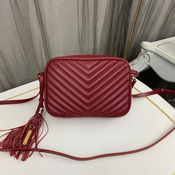 Saint Laurent Lou Medium Saint Laurent Camera Bag with Pocket and Tassel in Quilted Leather product view 3