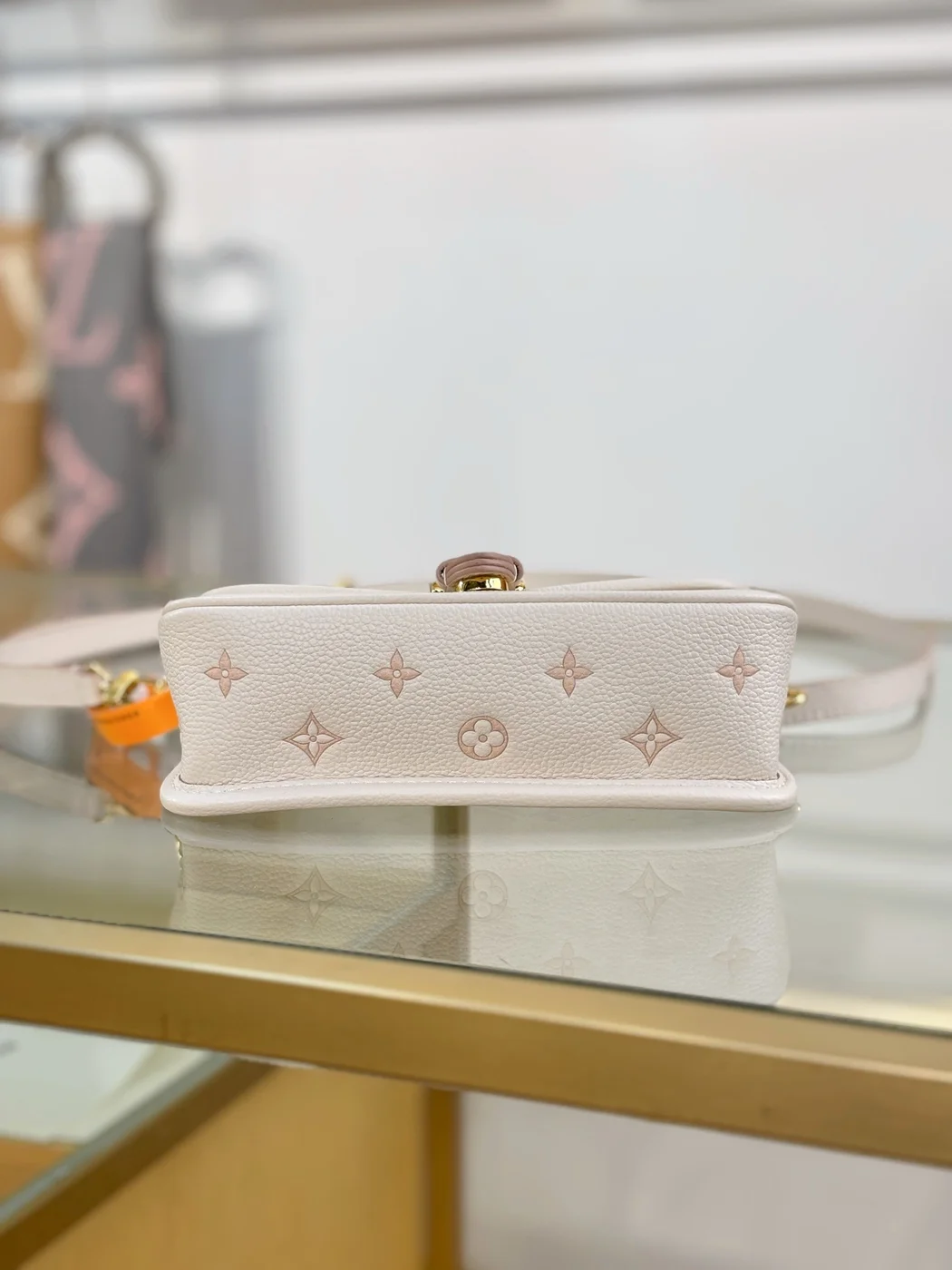 Louis Vuitton Nano Diane bag in cream Monogram Empreinte product view 4