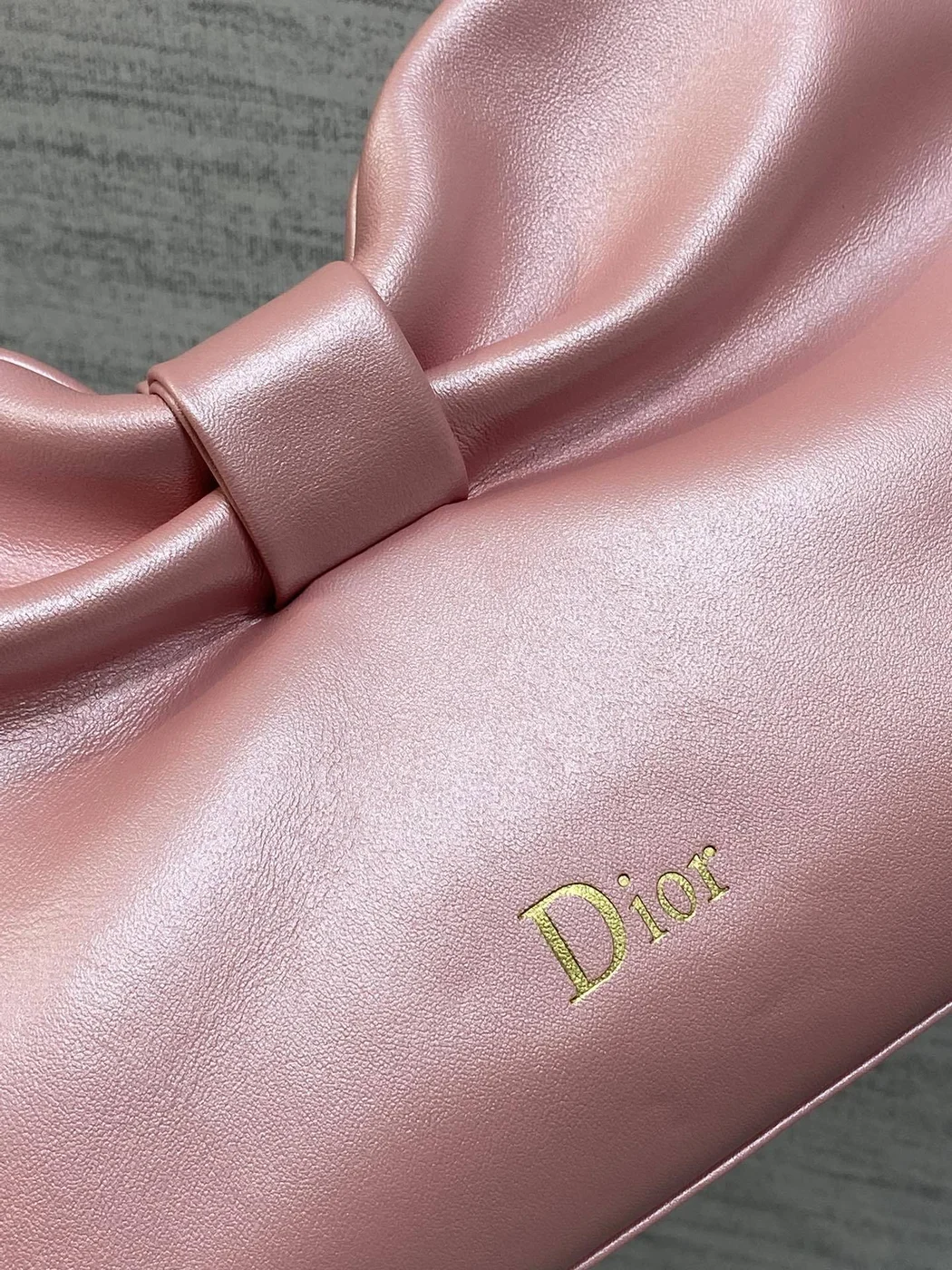 Dior Bow Bag Pink Lambskin product view 5