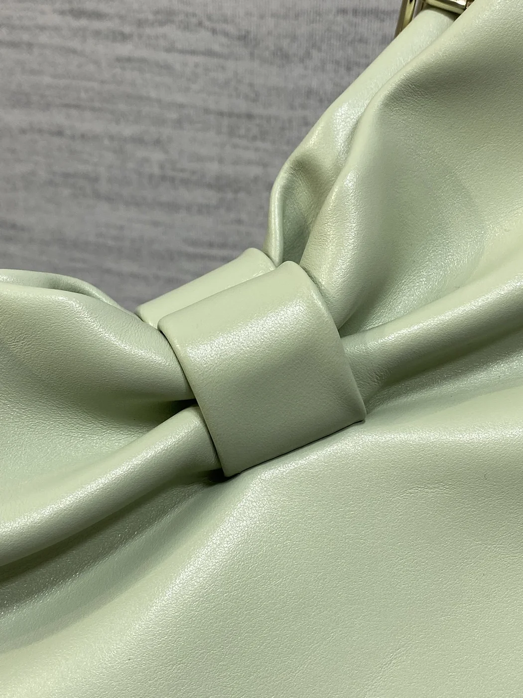 Dior Bow Bag Green Lambskin product view 5