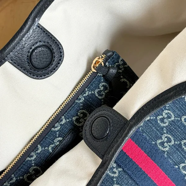 Gucci Giglio Tote Blue product view 7