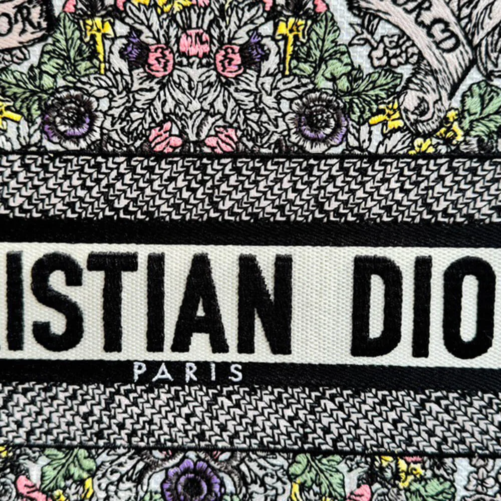 Dior Medium Book Tote — Around the World Pattern Multicolor product view 4