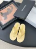 Chanel Women Yellow Leather Flip Flops Sandals product view 1