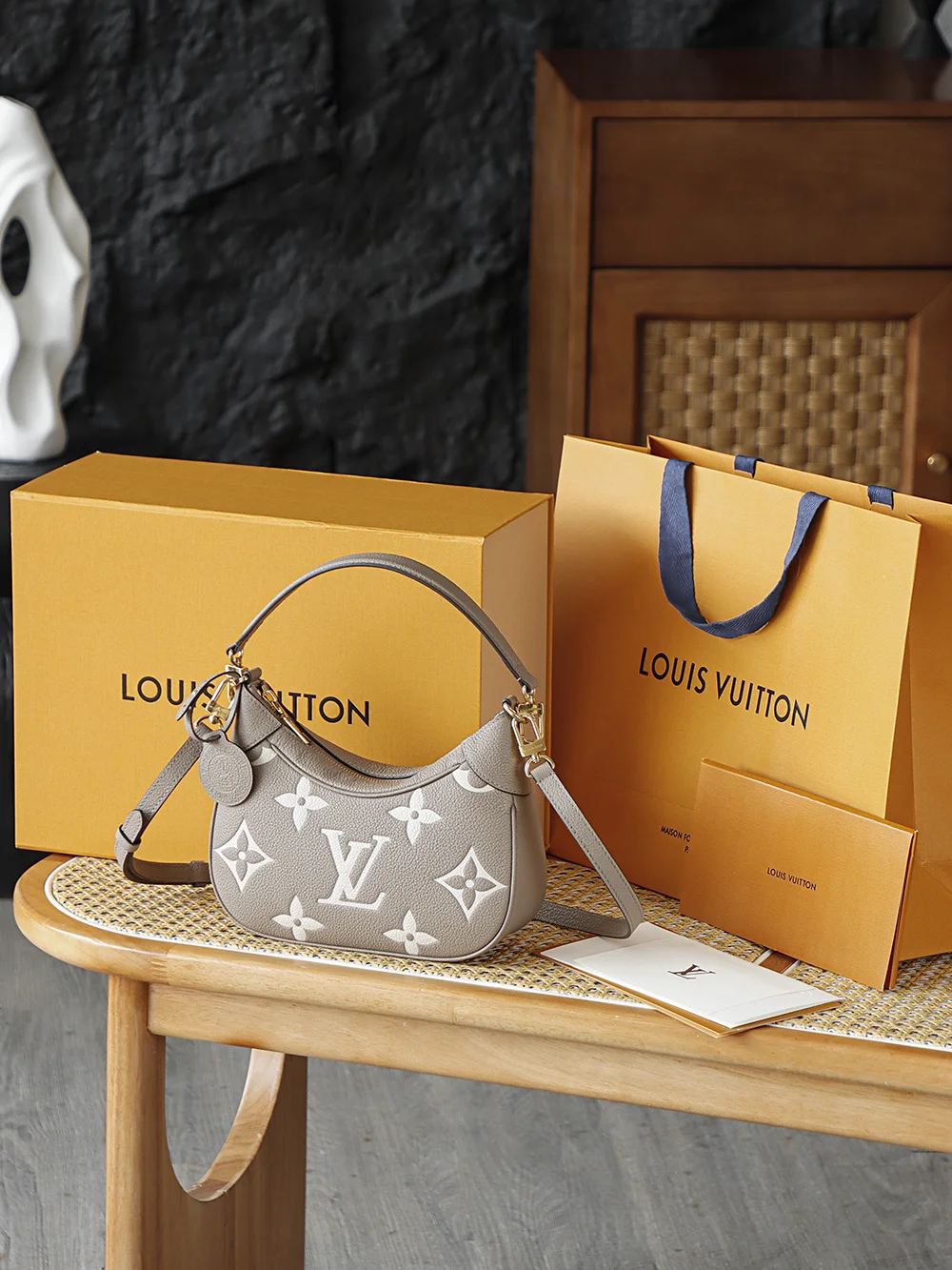 Louis Vuitton Bagatelle Bicolor Monogram Empreinte Shoulder Bag product view 5