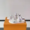 Louis Vuitton Men White Canvas Multicolor Logo Sandals product view 3
