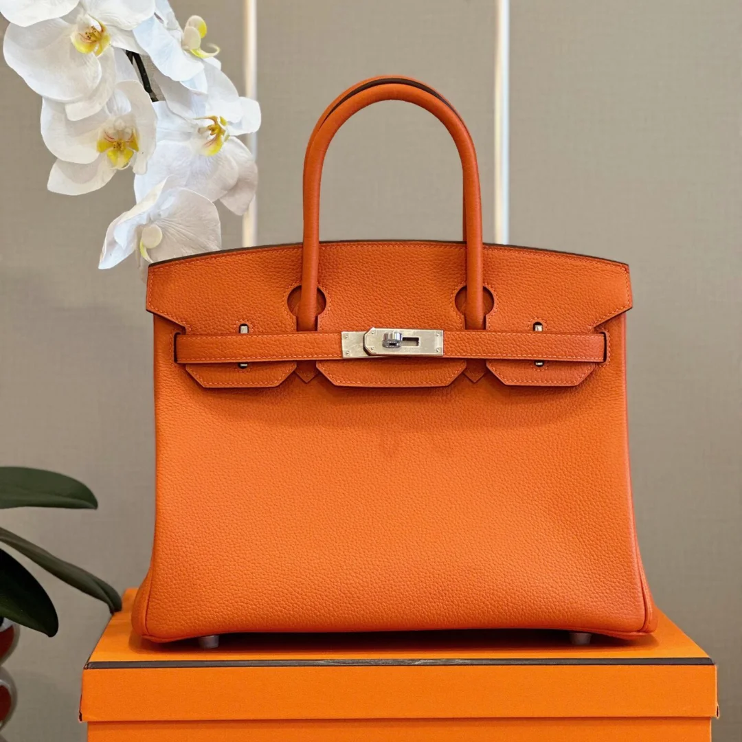 Hermès Birkin 30 Orange Palladium Hardware Bag product view 1