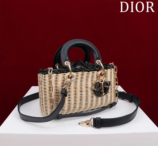 Dior Wicker Top-Handle Bag, 22 cm product view 8