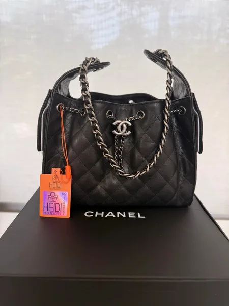 Chanel 25 Small Black Silver Hardware Bag product photo
