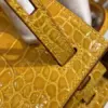 Hermès Kelly bag 25 Sellier Jaune ambre Alligator Crocodile skin Gold hardware product view 8