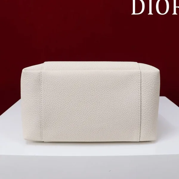 Dior Medium Signature Bucket Bag — Cream product view 6