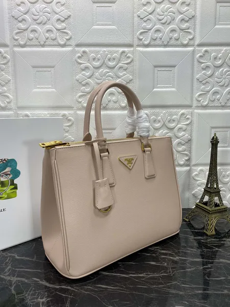 Prada Pra Galleria 32 Bag In Beige Saffiano Leather product view 2