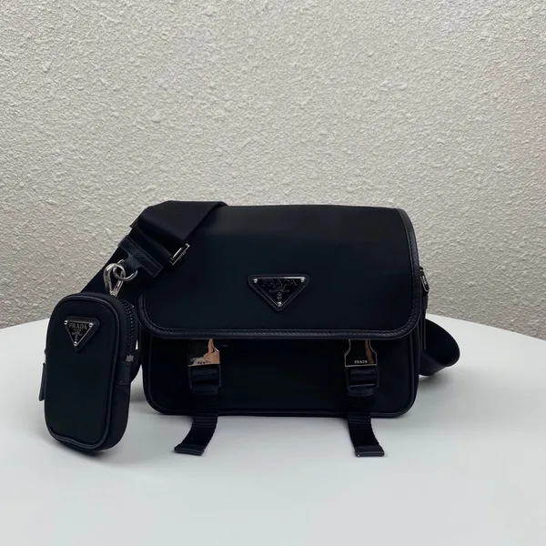 Prada Messenger Bag 22 In Black Re-Nylon product photo