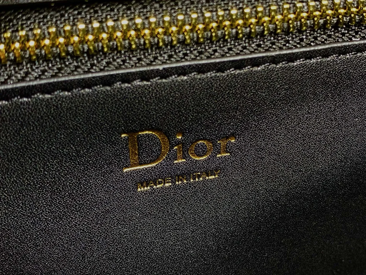 Dior Small Dior Médaillon Flap Bag in black product view 6