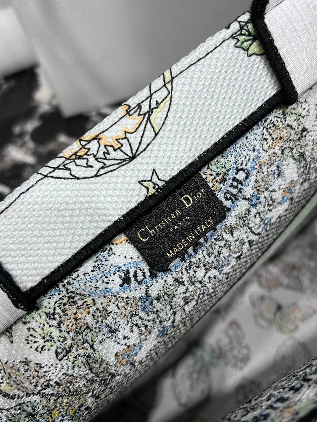 Dior Book Tote 36 cm — Blue and White Floral Pattern product view 3