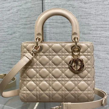 Dior small Lady Dior bag in Beige Cannage product photo