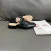 Valentino Women Black Leather Fringe Mules product view 6