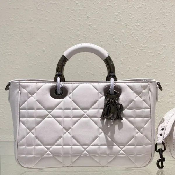 Dior Lady Branded Women’s Handbag Light Purple 24x18cm product photo
