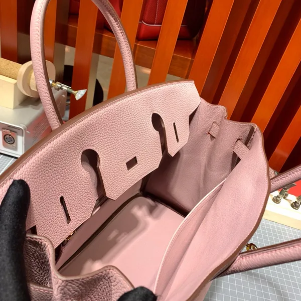 Hermès Birkin 30 cm Light Pink Togo Leather Gold Hardware Bag product view 5