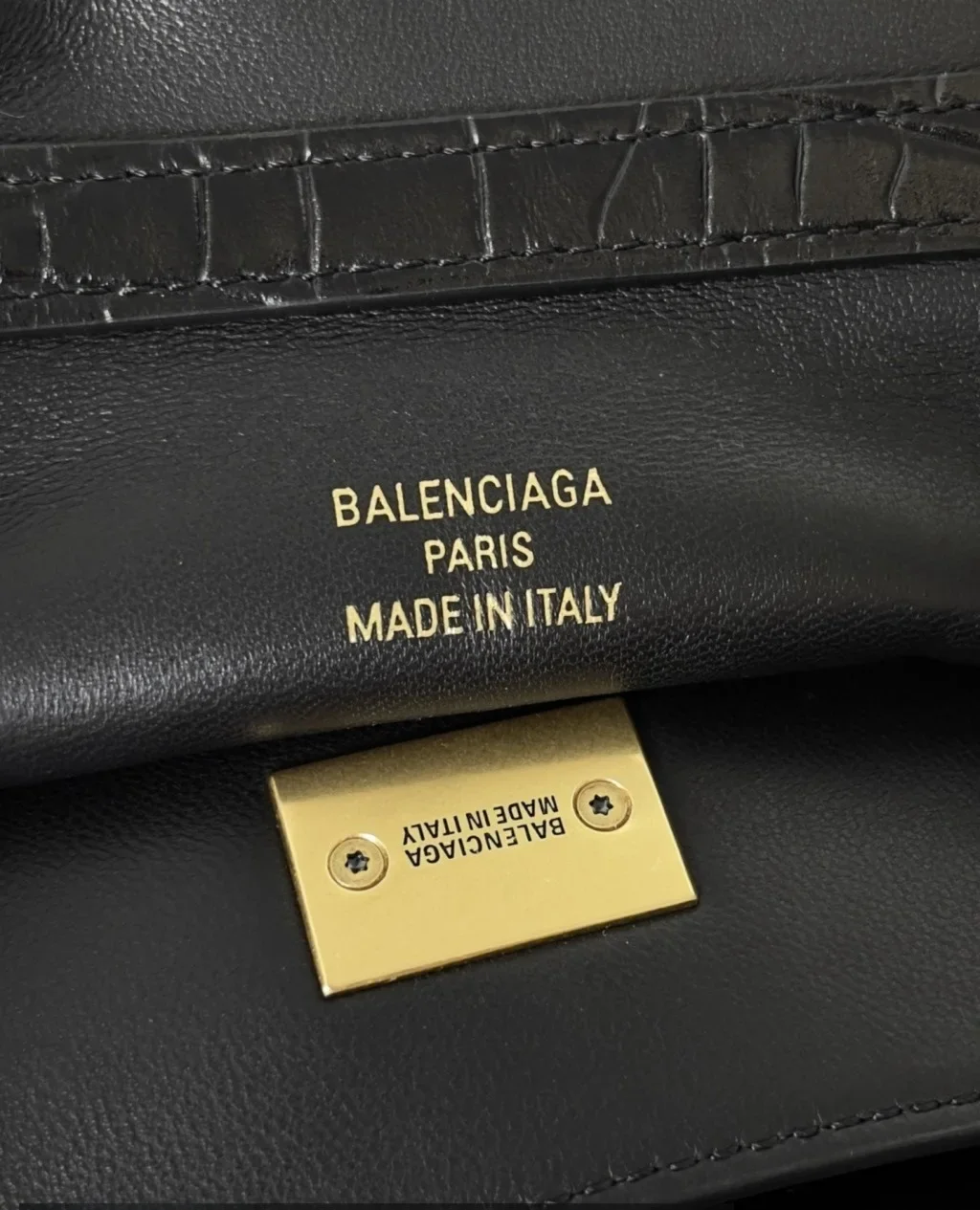 Balenciaga Rode Bag Black Crocodile Leather product view 6