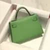 Hermès Minikelly 20 Green Gold Hardware Bag product view 2