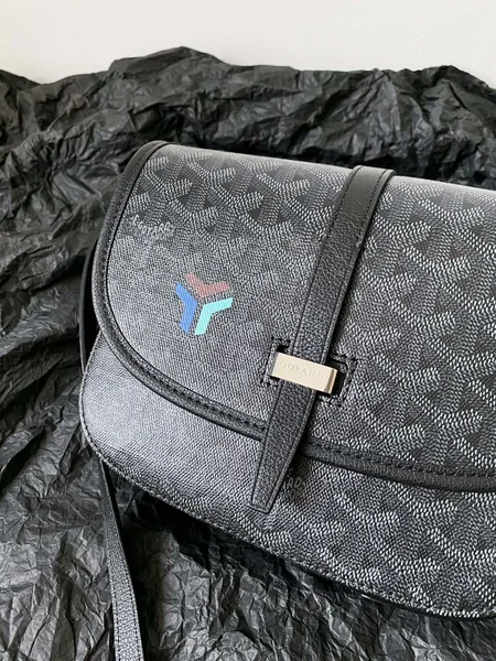 Goyard Goyardine Belvedere III PM Messenger Bag Jet Black product view 3