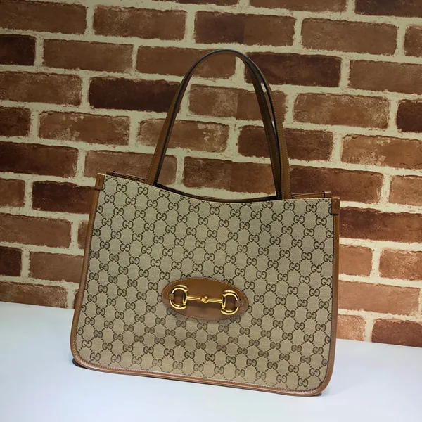 Gucci Horsebit 1955 GG Supreme Canvas Leather Bag product photo