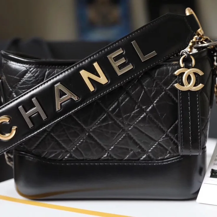 Chanel Gabrielle Handbag With Gold Lock Woman’s 20 cm product view 8