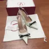 Valentino Women White Patent Leather Pointed Slingback Pumps product view 6