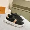 Louis Vuitton Women Black Canvas Sneakers product view 3