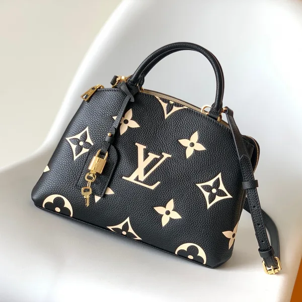 Louis Vuitton Petit Palais PM Medium Shoulder Bag 29 In Black Mix Beige product photo