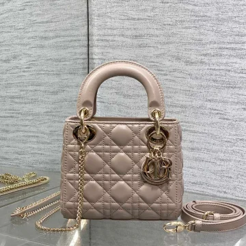 Dior Mini Lady Dior Bag in Beige Gold Hardware product photo