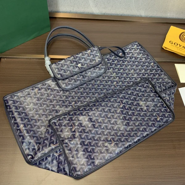 Goyard Navy Blue Anjou GM Tote bag product view 2