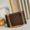 Louis Vuitton Victoire Monogram Pattern Handbags 27x20x10cm — Black Front Panel product view 3