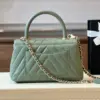 Chanel Coco Handag V-Shaped Pattern With Lock Gold 25 cm Bag product view 5