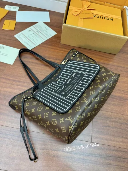 Louis Vuitton Neverfull Inside Out MM In Brown Monogram Coated Canvas Bag product view 8