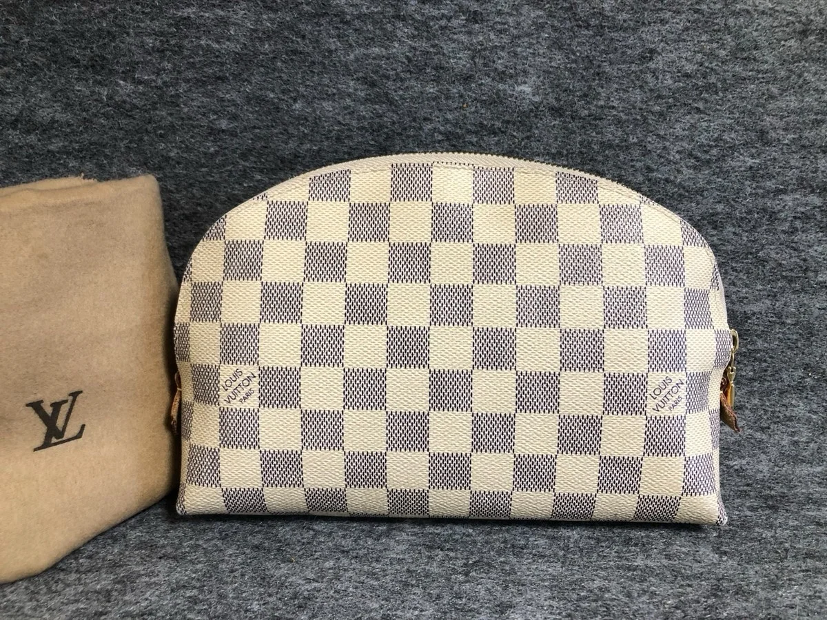Louis Vuitton Damier Azur cosmetic pouch GM size product view 1