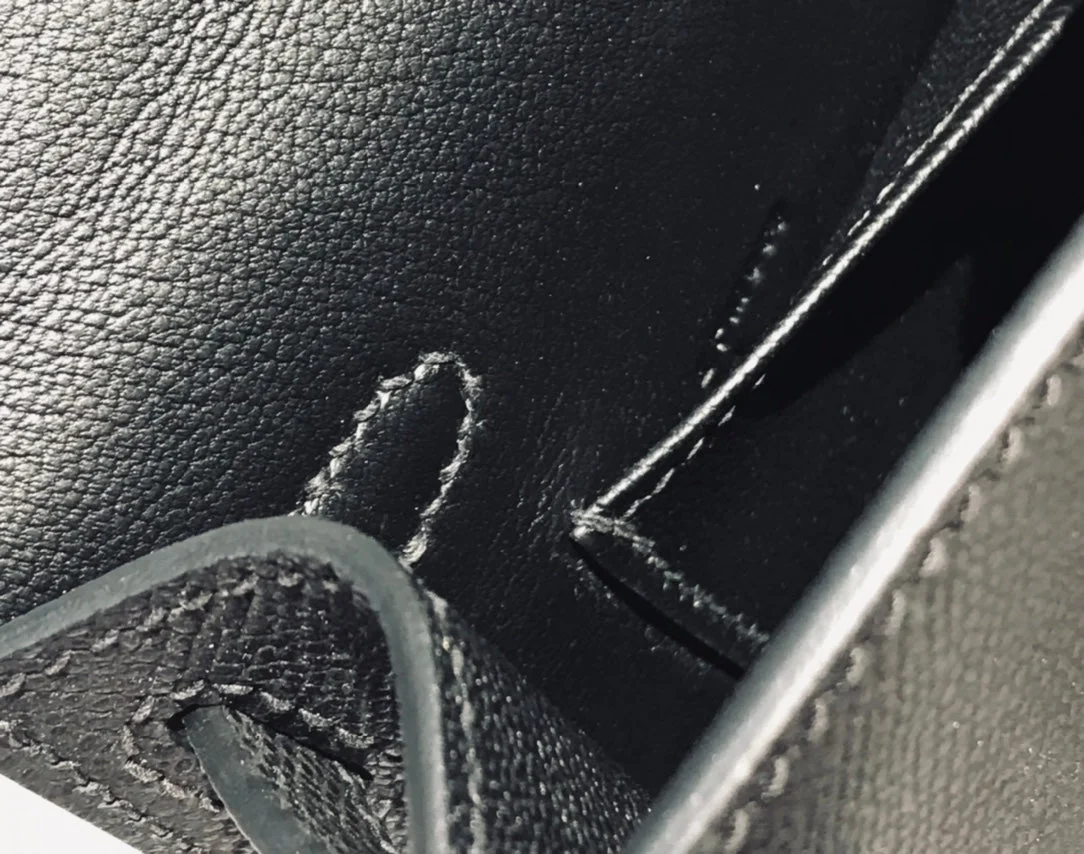 Hermès Mini 20 Black Epsom Silver Hardware Bag product view 7