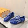 Louis Vuitton Women Blue Leather Sneakers product view 3