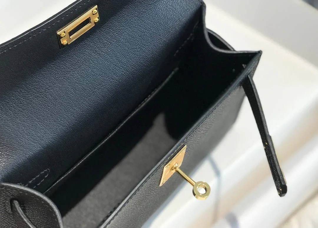 Hermès Mini 20 Black Gold Hardware Bag product view 8