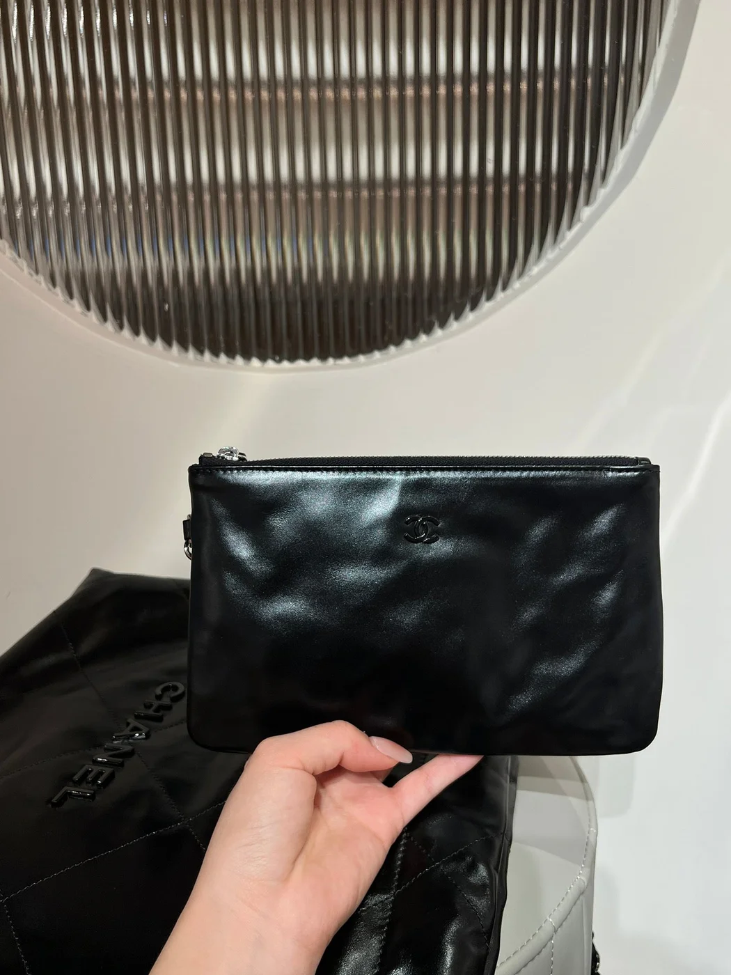 Chanel 22 Bag Black with Black Hardware product view 5