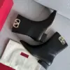 Valentino Women Black Leather Ankle Boots — Side-Zip VLogo Detail product view 6