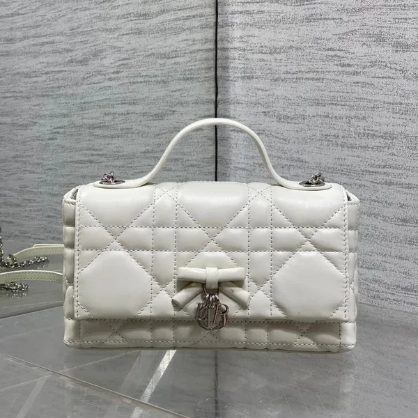 Dior My Dior Mini Bag in White Lambskin product photo