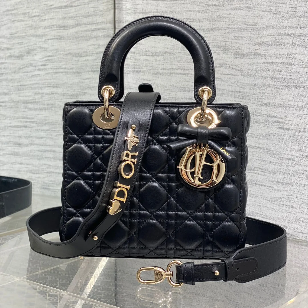 Dior Small Lady Dior My ABCDior Bag in black product view 1