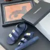Chanel Women Navy Fabric And Rubber Sandals product view 4
