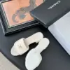 Chanel Women Cream Slides — Gold-Tone CC Detail product view 5