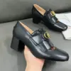 Valentino Women Black Leather Fringe Loafers product view 5